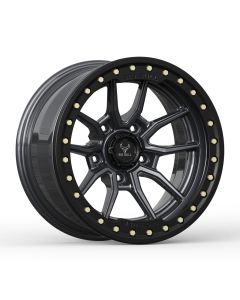 Big Bull Trex-V 17X9 Gunmetal W/ Black Ring