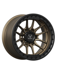Big Bull Trex-VI 17X9 Textured Bronze W/ Black Ring