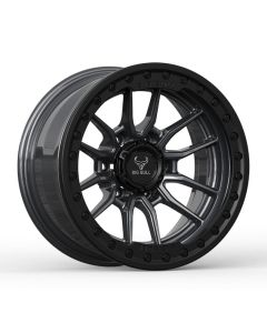 Big Bull Trex-VI 17X9 Gunmetal W/ Black Ring
