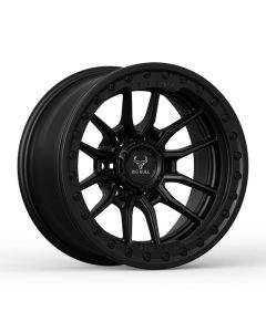 Big Bull Trex-VI 17X9 Satin Black W/ Black Ring