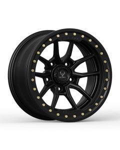 Big Bull Trex-V 17X9 Satin Black W/ Black Ring